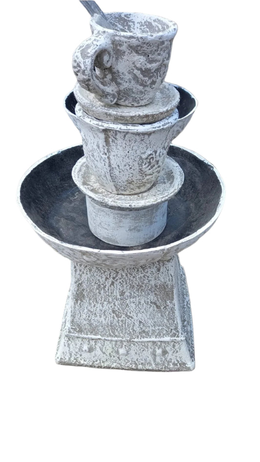 Cup & Saucer Water Feature Large