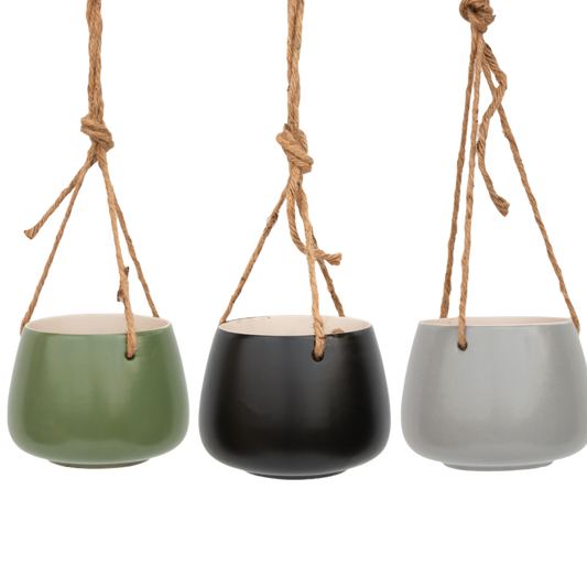 Ceramic Hanging Pot Assorted - 11cm