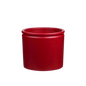 Lucca Wine Red Round Pot - 14cm