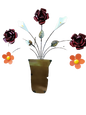 Metal Flower Mix Pot