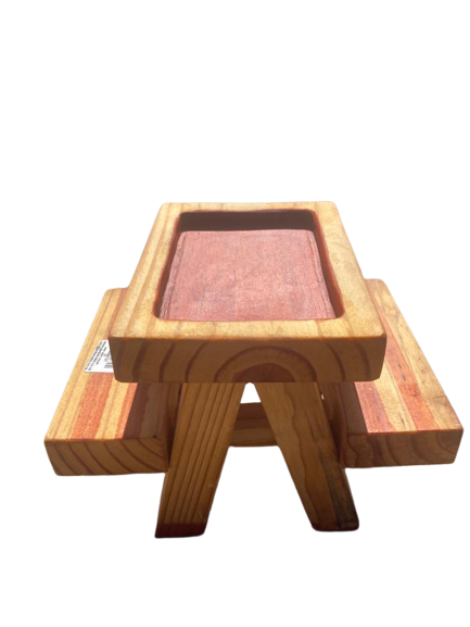 Small Wooden Picnic Table Feeder