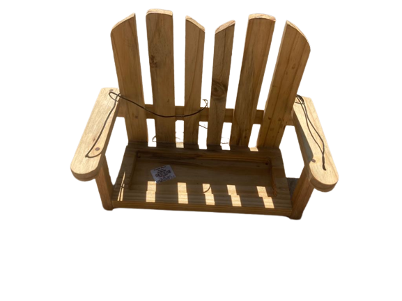 Hanging Wooden Bench Feeder