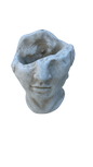 Large Cement Caesar Wall Planter Ornament(S16)