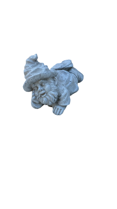 Laying Cement Gnome Ornament