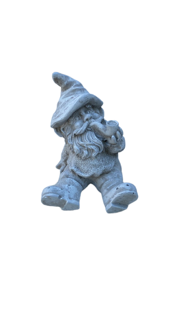Sitting Cement Gnome Ornament(C18)