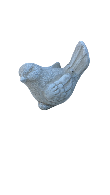 Small Cement Bird Ornament (C14)