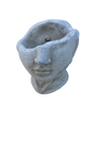 Small Cement Caesar Head Planter Ornament(S17)