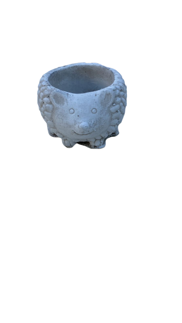 Small Cement Hedgehog Pot Ornament(C23)